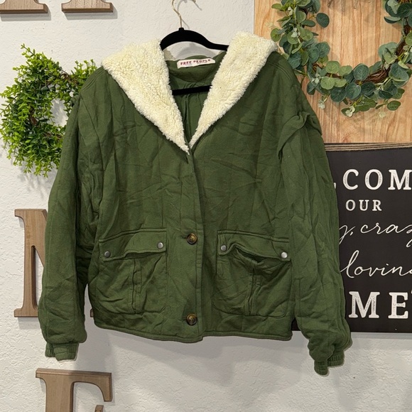Free people filipa hooded jacket size medium - Picture 1 of 4